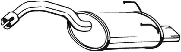 Silenciador trasero BOSAL ref. 148-177
