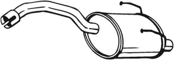 Silenciador trasero BOSAL ref. 148-355