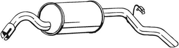 Silenciador trasero BOSAL ref. 154-051