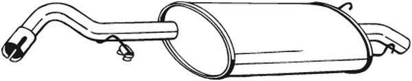 Silencieux arrière (Pot d'échappement) BOSAL ref. 278-859