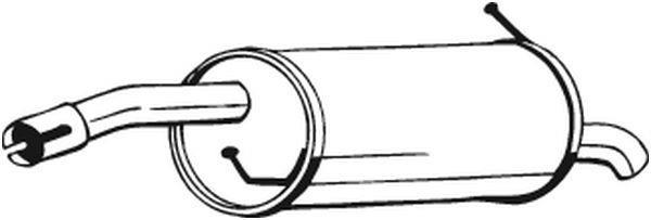 Silenciador trasero BOSAL ref. 154-443