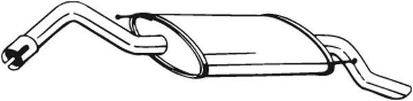Silencieux arrière (Pot d'échappement) BOSAL ref. 154-273