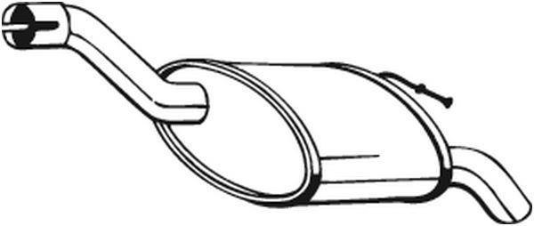 Silencieux arrière (Pot d'échappement) BOSAL ref. 154-293