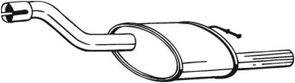 Silencieux arrière (Pot d'échappement) BOSAL ref. 154-373