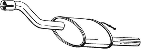 Silencieux arrière (Pot d'échappement) BOSAL ref. 154-339