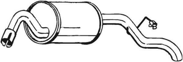 Panela de escape traseira BOSAL ref. 154-935