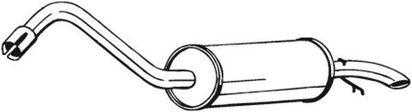 Silenciador trasero BOSAL ref. 154-977