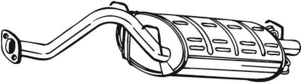 Silenciador trasero BOSAL ref. 163-351