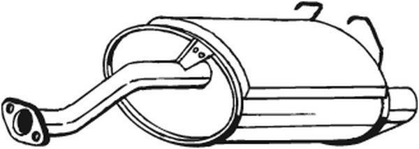 Silencieux arrière (Pot d'échappement) BOSAL ref. 163-725