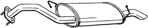 Silencieux arrière (Pot d'échappement) BOSAL ref. 169-103