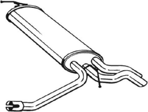Silencieux arrière (Pot d'échappement) BOSAL ref. 175-087