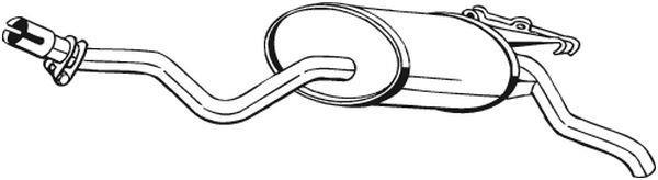Silencieux arrière (Pot d'échappement) BOSAL ref. 175-345