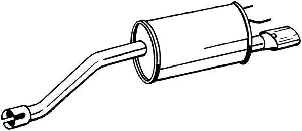 Silencieux arrière (Pot d'échappement) BOSAL ref. 185-367