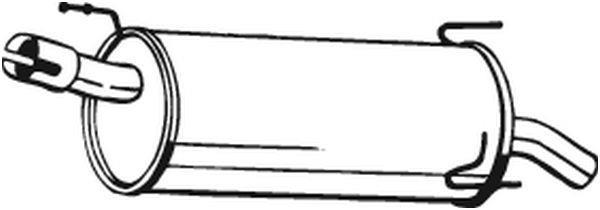 Silencieux arrière (Pot d'échappement) BOSAL ref. 185-969