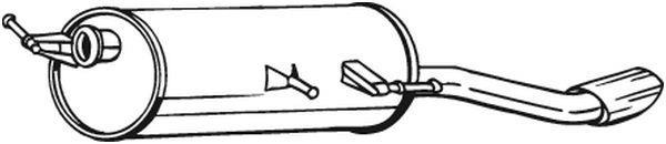Silencieux arrière (Pot d'échappement) BOSAL ref. 190-091