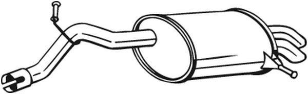 Silencieux arrière (Pot d'échappement) BOSAL ref. 190-193