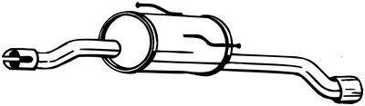 Silenciador trasero BOSAL ref. 190-203