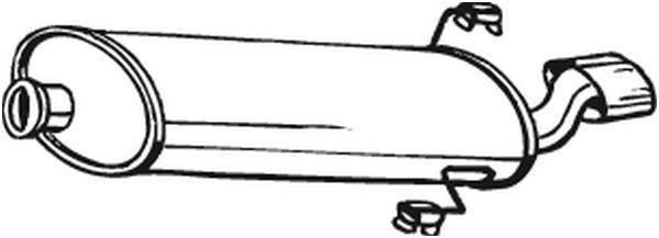 Silenciador trasero BOSAL ref. 190-701
