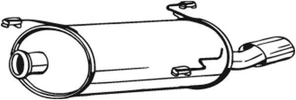 Silencieux arrière (Pot d'échappement) BOSAL ref. 190-693