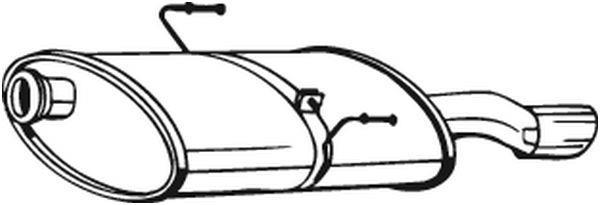Silencieux arrière (Pot d'échappement) BOSAL ref. 190-911