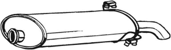 Silenciador trasero BOSAL ref. 190-939
