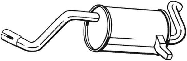 Silencieux arrière (Pot d'échappement) BOSAL ref. 200-053