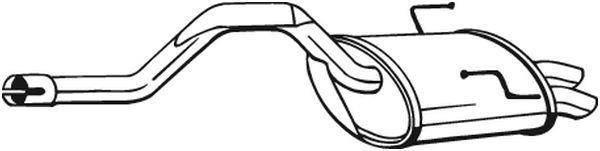 Silenciador trasero BOSAL ref. 200-803