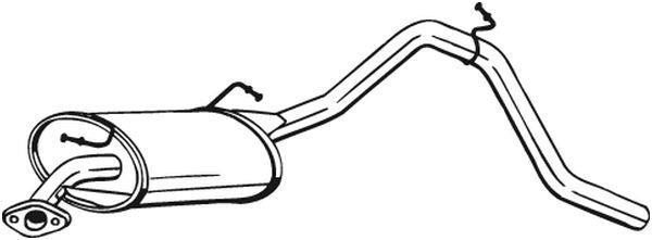 Silencieux arrière (Pot d'échappement) BOSAL ref. 219-553