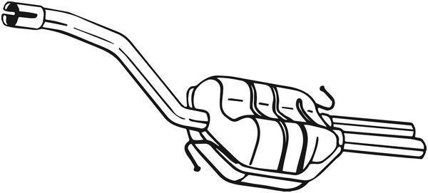 Silencieux arrière (Pot d'échappement) BOSAL ref. 220-027