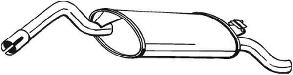 Silenciador trasero BOSAL ref. 220-649