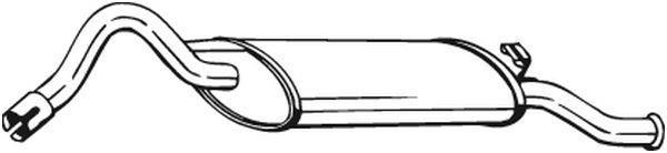 Silenciador trasero BOSAL ref. 220-651