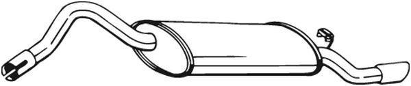 Silenciador trasero BOSAL ref. 220-653