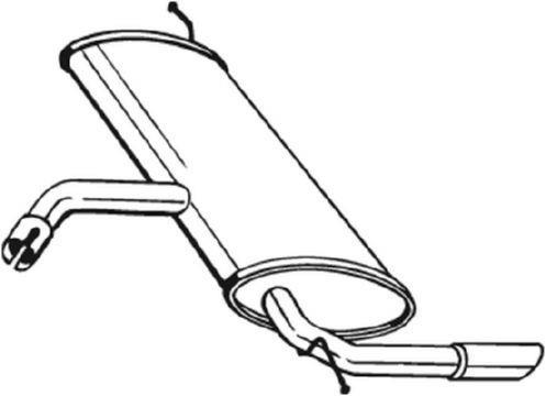 Silenciador trasero BOSAL ref. 227-039