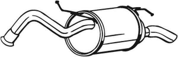 Silencieux arrière (Pot d'échappement) BOSAL ref. 228-053