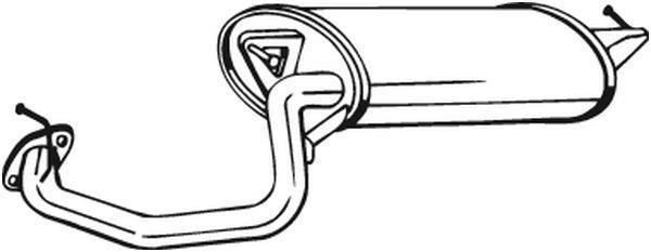 Silenciador trasero BOSAL ref. 228-153