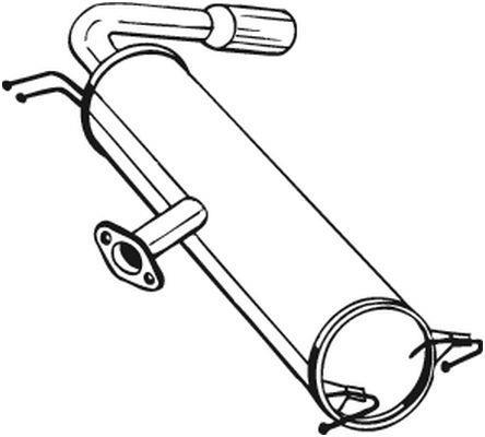 Panela de escape traseira BOSAL ref. 228-467