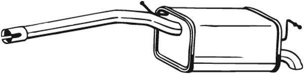 Panela de escape traseira BOSAL ref. 280-155