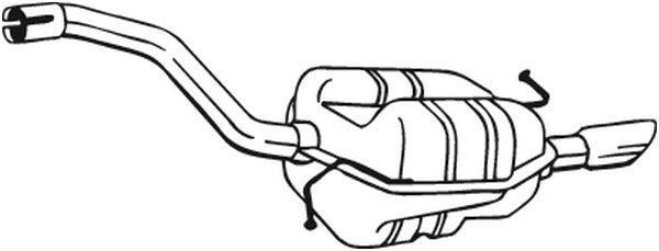 Silenciador trasero BOSAL ref. 233-159