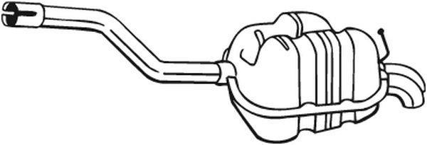 Silencieux arrière (Pot d'échappement) BOSAL ref. 233-871