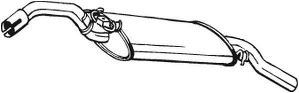 Panela de escape traseira BOSAL ref. 233-563