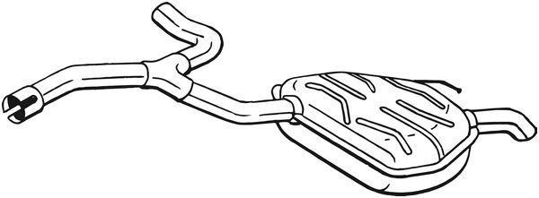 Silencieux arrière (Pot d'échappement) BOSAL ref. 235-195