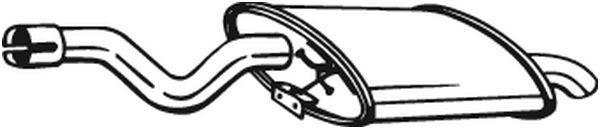 Silenciador trasero BOSAL ref. 247-003