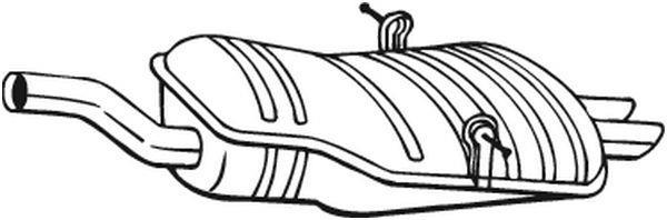 Silencieux arrière (Pot d'échappement) BOSAL ref. 247-191