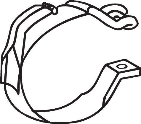 Silentbloc de suspension d'échappement BOSAL ref. 251-861