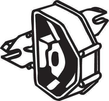 Silentbloc de suspension d'échappement BOSAL ref. 255-141