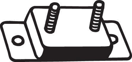 Silentbloc de suspension d'échappement BOSAL ref. 255-262