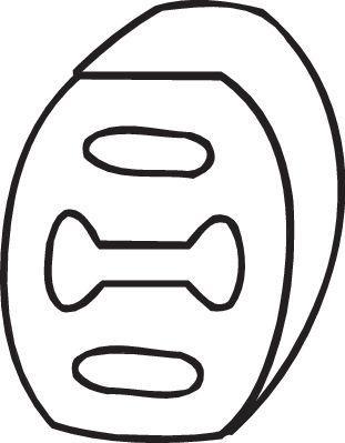Silentbloc de suspension d'échappement BOSAL ref. 255-854