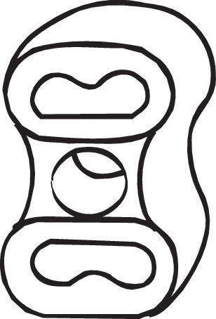 Silentbloc de suspension d'échappement BOSAL ref. 255-949
