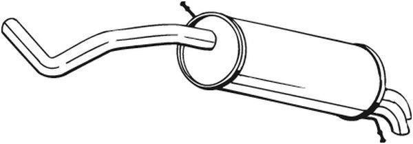 Silencieux arrière (Pot d'échappement) BOSAL ref. 278-107