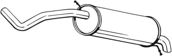 Silencieux arrière (Pot d'échappement) BOSAL ref. 279-757